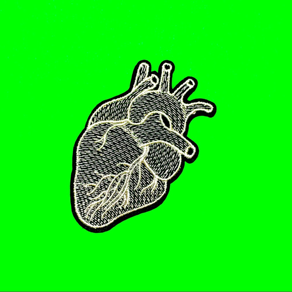 Realistic heart Iron on Patch
